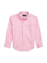 Little Boy's & Boy's Striped Button-Up Shirt