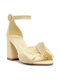 Maxi Clarita 75MM Embroidered Knotted Sandals