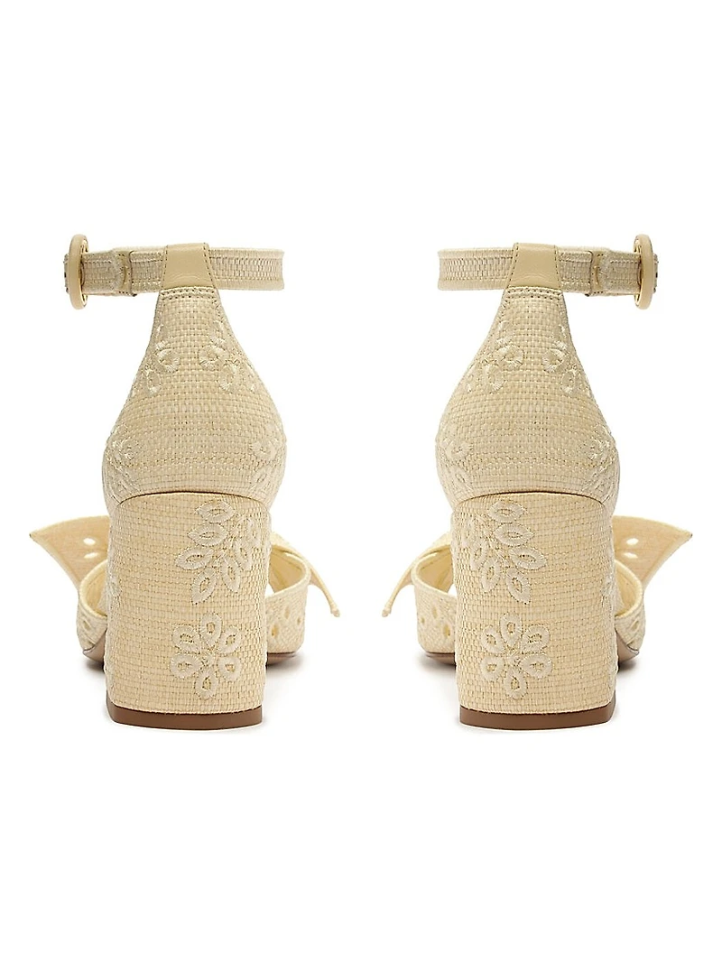 Maxi Clarita 75MM Embroidered Knotted Sandals