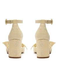 Maxi Clarita 75MM Embroidered Knotted Sandals