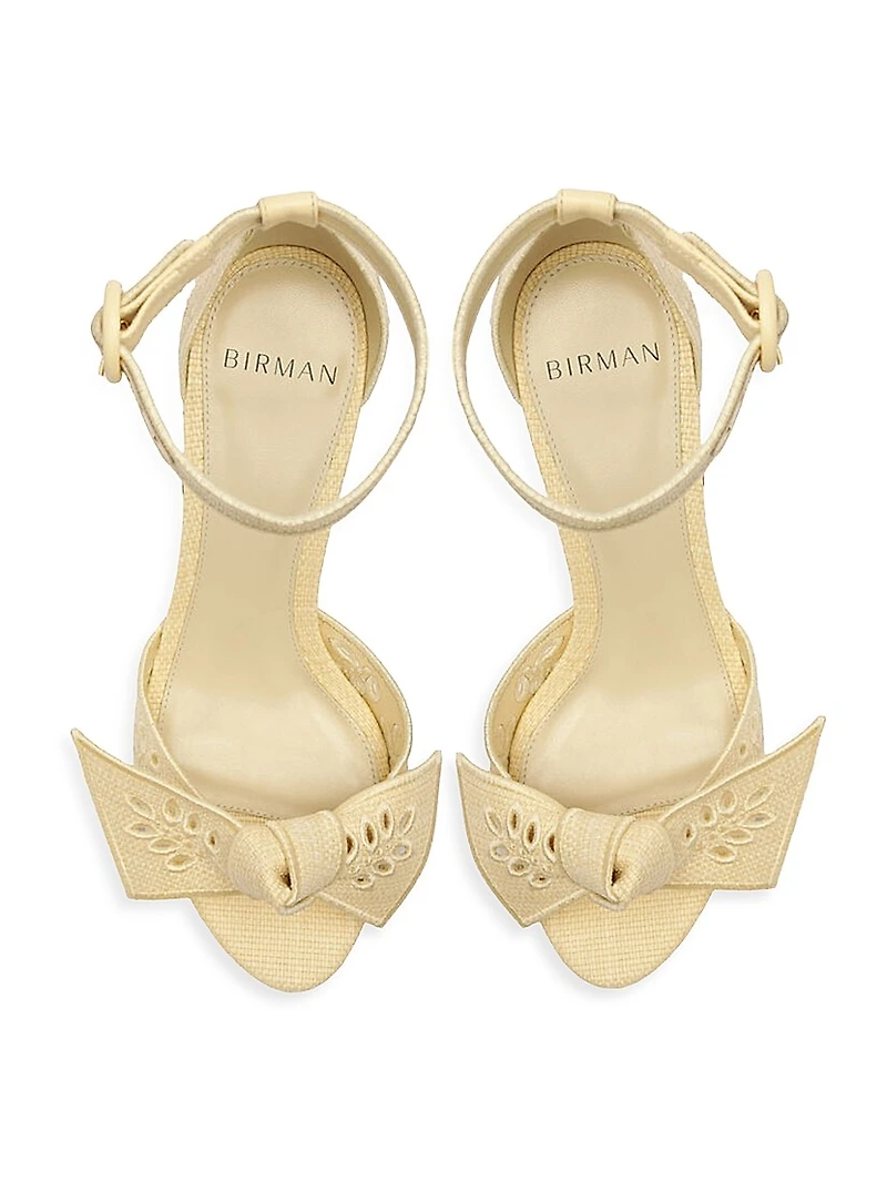 Maxi Clarita 75MM Embroidered Knotted Sandals