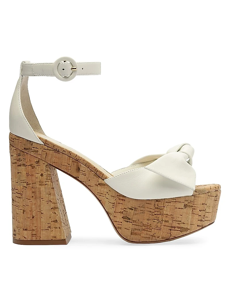 Maxi Clarita Flare 120MM Leather Platform Sandals