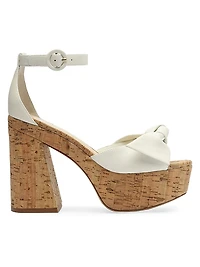 Maxi Clarita Flare 120MM Leather Platform Sandals