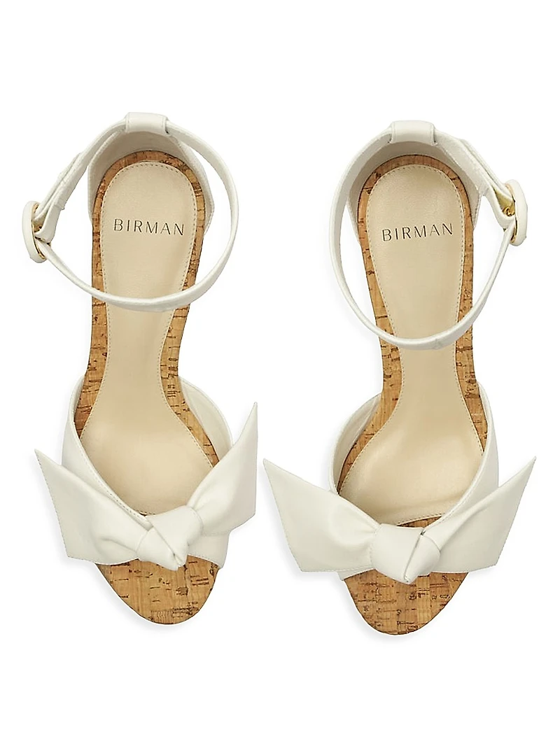 Maxi Clarita Flare 120MM Leather Platform Sandals