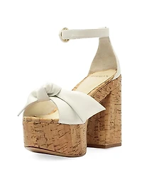 Maxi Clarita Flare 120MM Leather Platform Sandals