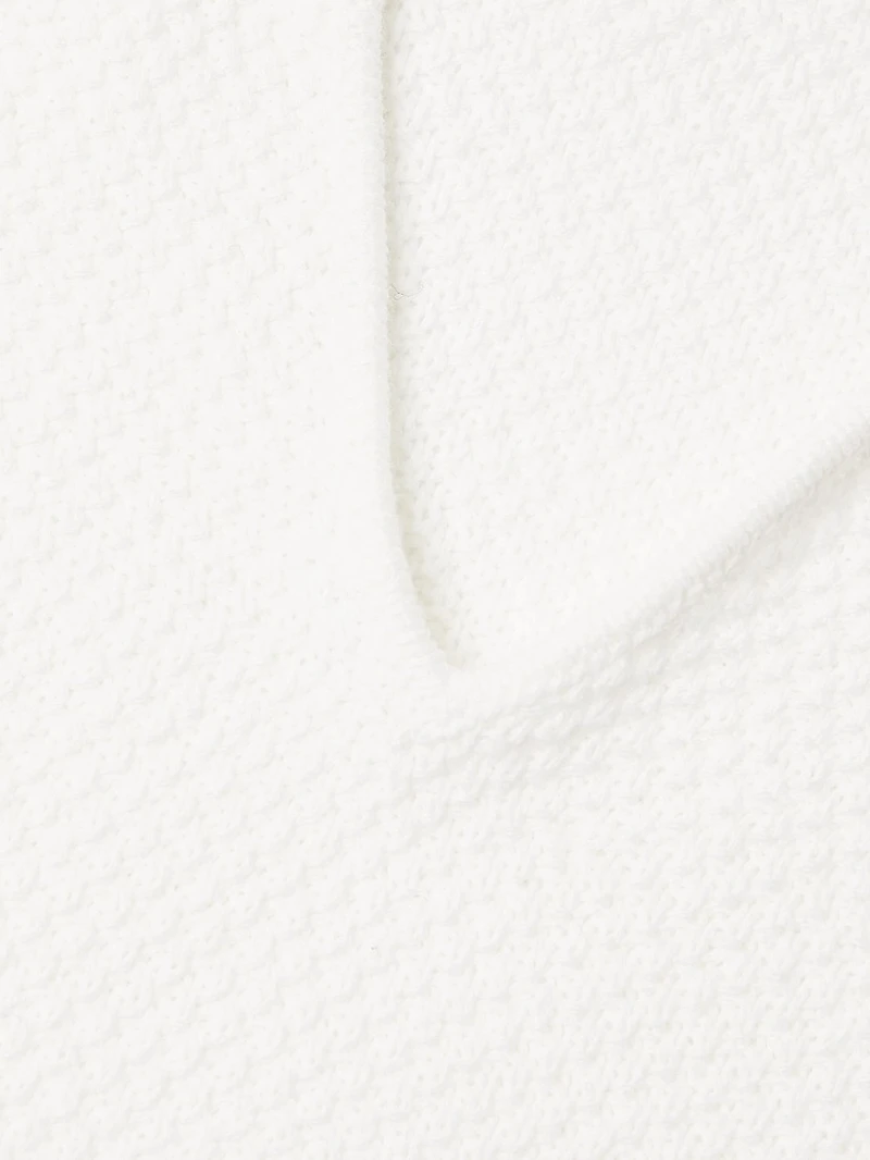 Crochet Johnny Collar Polo Shirt