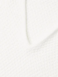 Crochet Johnny Collar Polo Shirt