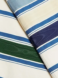 Striped Cotton-Blend Maxi Pencil Skirt