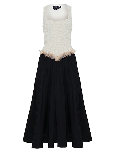 Papillon Jacquard Midi-Dress