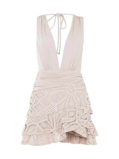 Camila Coelho Crochet Minidress