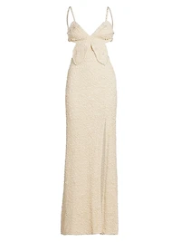 Papillon Jacquard Butterfly Maxi Dress