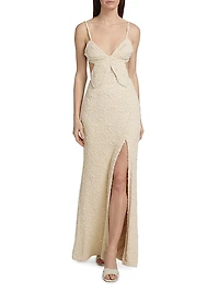 Papillon Jacquard Butterfly Maxi Dress