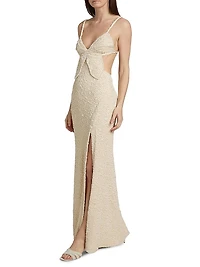 Papillon Jacquard Butterfly Maxi Dress