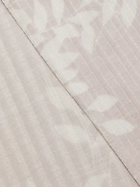 Aria Floral Rib-Knit Jersey Robe