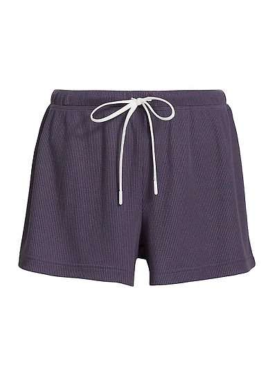 Mila Waffle-Knit Shorts