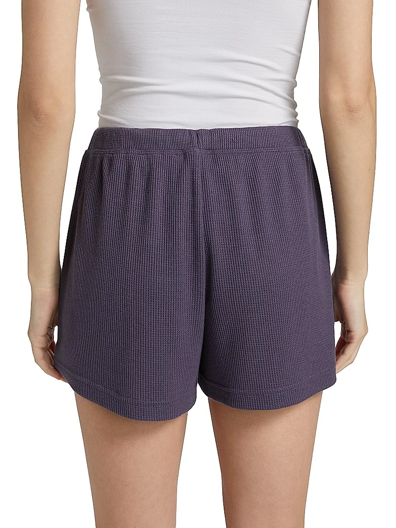 Mila Waffle-Knit Shorts