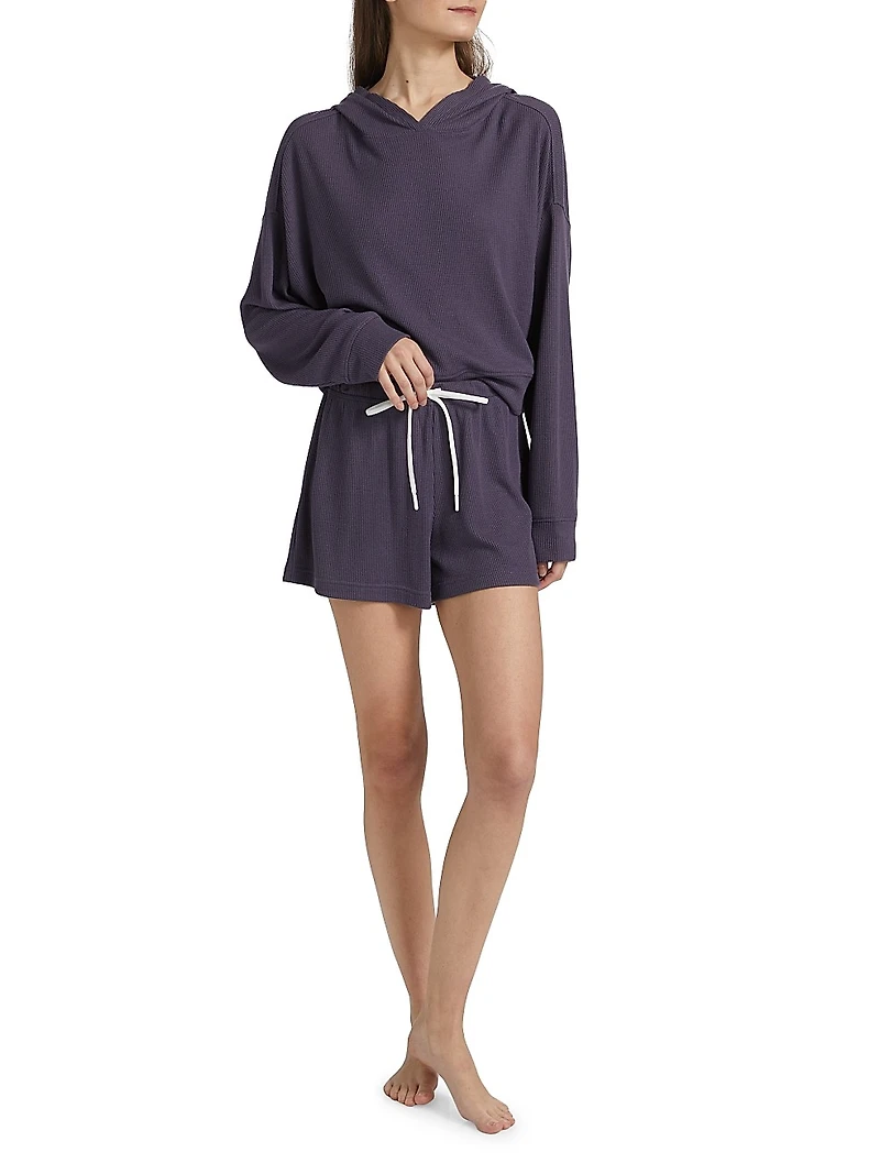 Mila Waffle-Knit Shorts