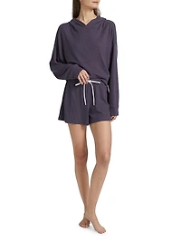 Mila Waffle-Knit Shorts