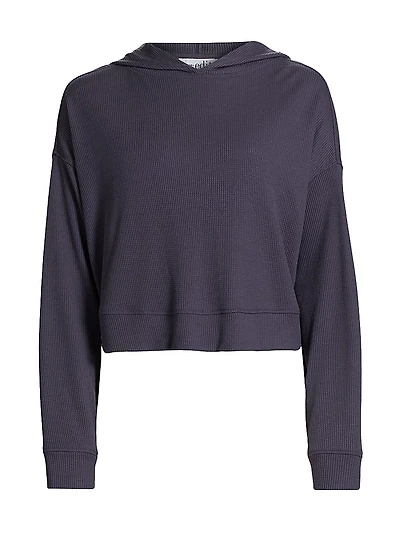 Mila Waffle-Knit Hoodie