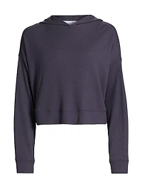 Mila Waffle-Knit Hoodie