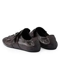 Shuffle Fringed Monk Strap Shoes