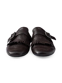 Shuffle Fringed Monk Strap Shoes