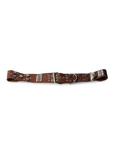Studded Leather Belt