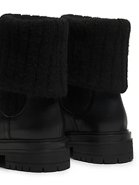 Tenney Foldover Leather Booties