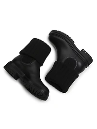 Tenney Foldover Leather Booties