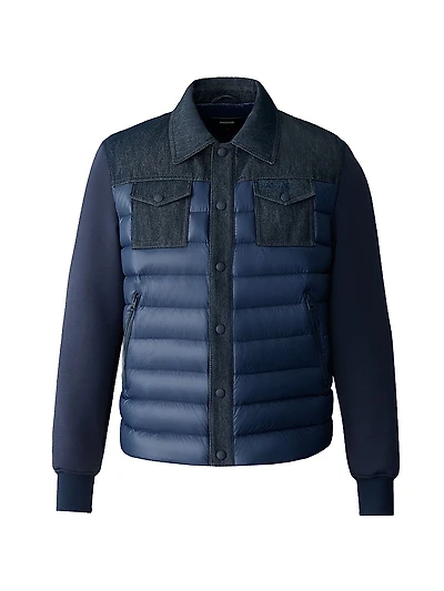 Donovan Quilted Contrast Snap Jacket
