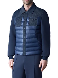 Donovan Quilted Contrast Snap Jacket