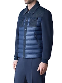 Donovan Quilted Contrast Snap Jacket