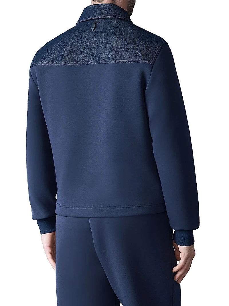 Donovan Quilted Contrast Snap Jacket