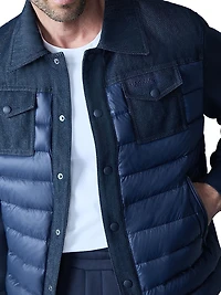 Donovan Quilted Contrast Snap Jacket