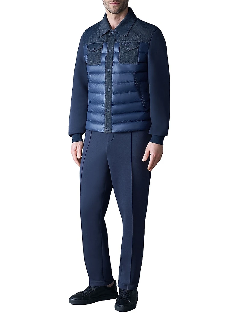Donovan Quilted Contrast Snap Jacket