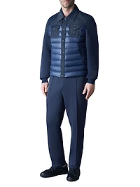 Donovan Quilted Contrast Snap Jacket