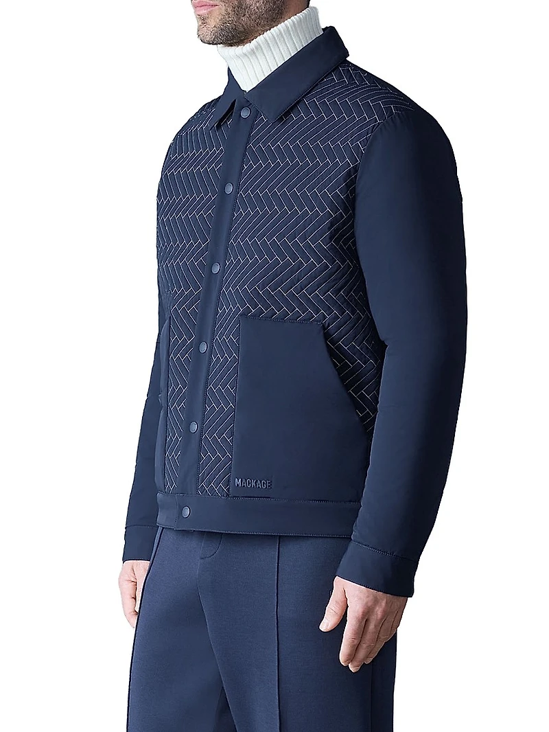 Maxwell Quilted Down Shirt Jacket