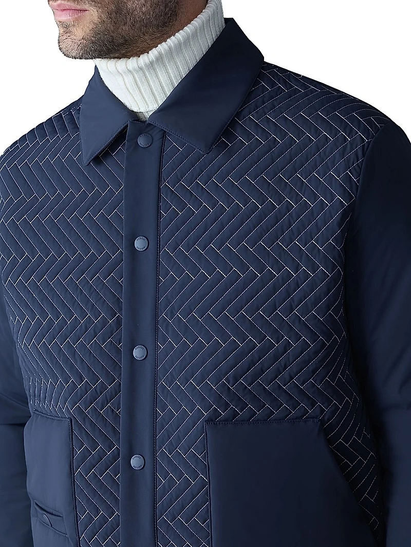 Maxwell Quilted Down Shirt Jacket