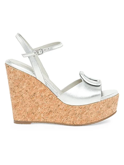 Nizza Leather Wedge Sandals