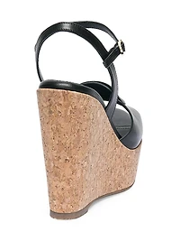 Nizza Leather Wedge Sandals
