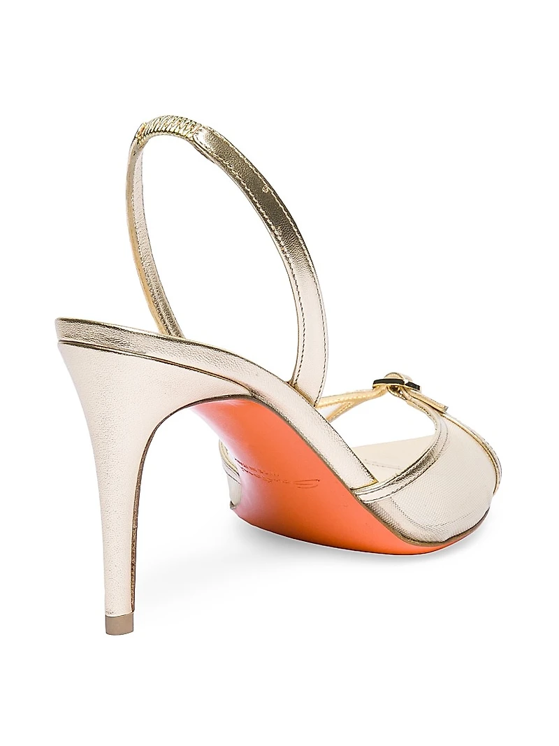 Lola 85MM Leather Sandals