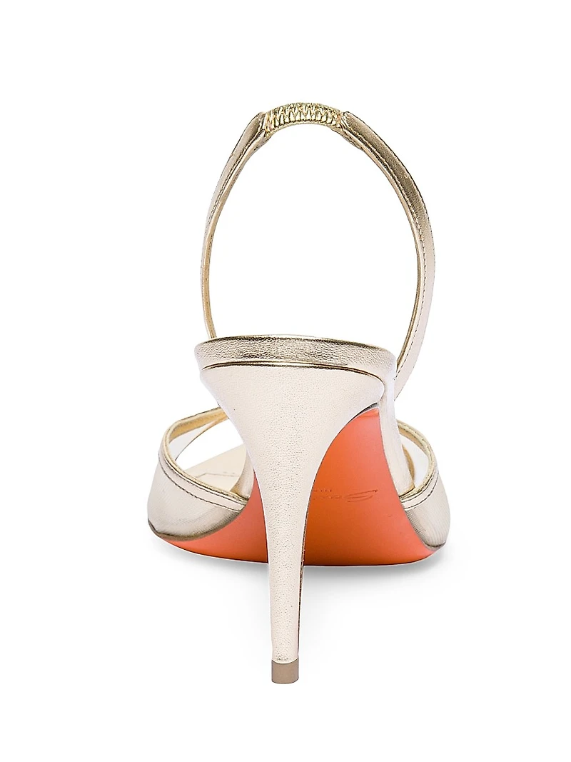 Lola 85MM Leather Sandals