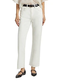 Calla Raw-Edge Ankle Jeans