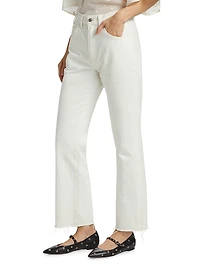 Calla Raw-Edge Ankle Jeans