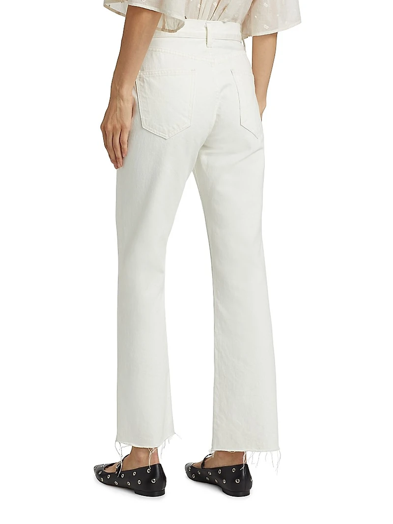Calla Raw-Edge Ankle Jeans