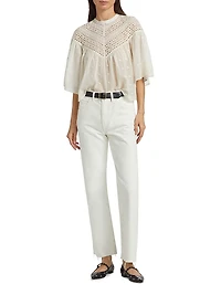 Calla Raw-Edge Ankle Jeans