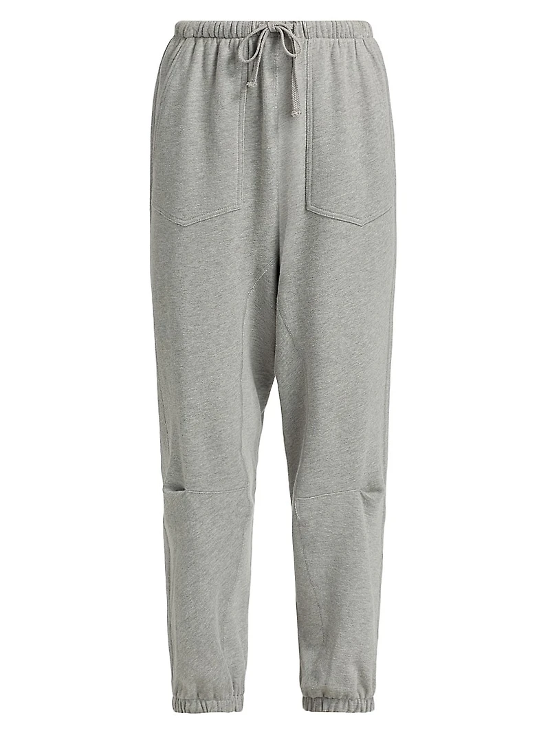 Dulce Cotton-Blend Jersey Drawstring Sweatpants