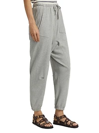 Dulce Cotton-Blend Jersey Drawstring Sweatpants