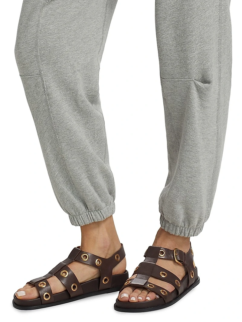 Dulce Cotton-Blend Jersey Drawstring Sweatpants