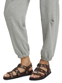 Dulce Cotton-Blend Jersey Drawstring Sweatpants